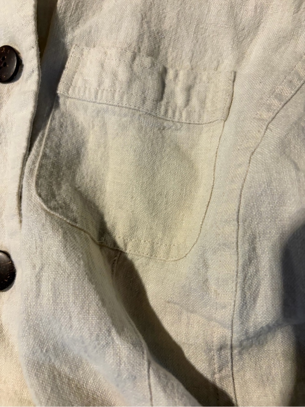 JM Collection Cream Button-Front Blazer Jacket - Picture 4 of 5